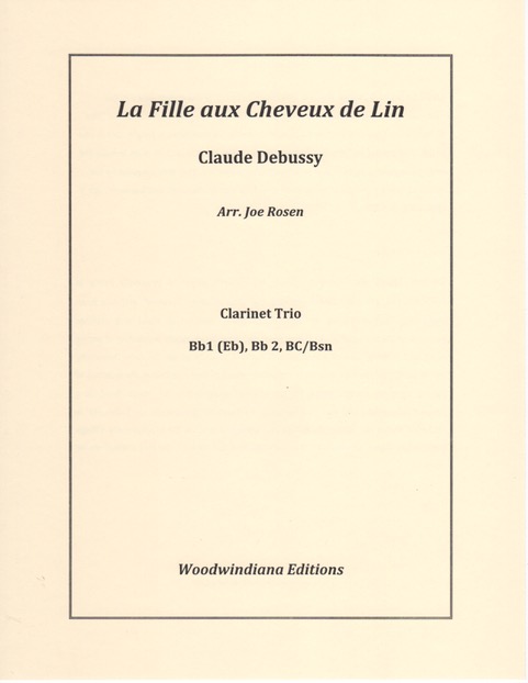 Claude Debussy The Girl with the Flaxen Hair (2 Bbs, BC)